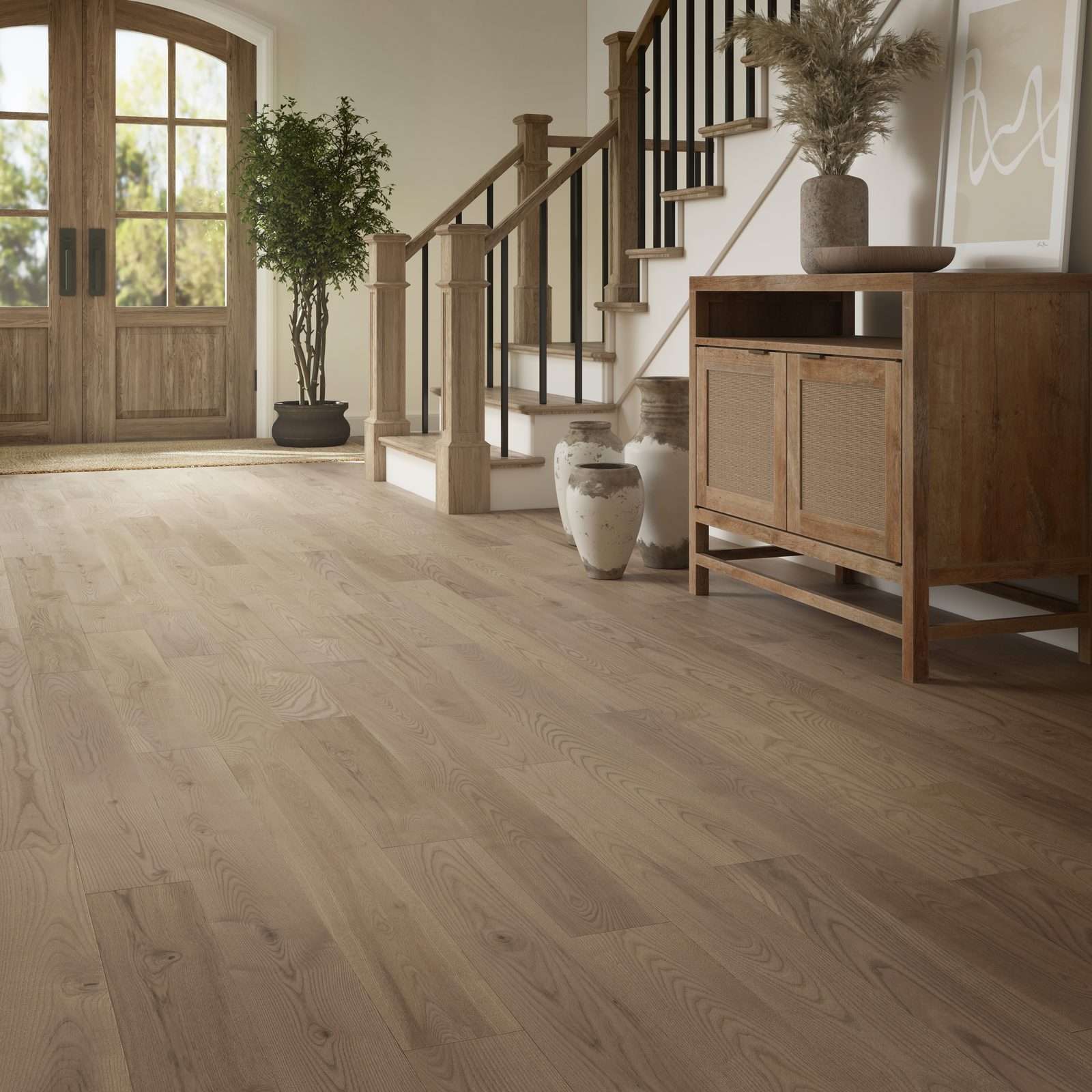 Plancher d'ingénierie en frêne blanc collection Atmosphere